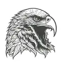eagle skull tattoo design idea