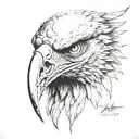 dead eagle skull, obscur, afraid, call of duty  tattoo design idea
