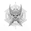 battlefield cross tattoo design idea