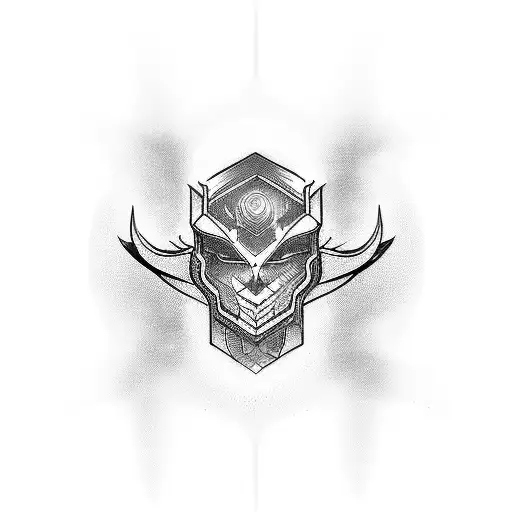 Spiritual Cyber Sigilism  tattoo design idea