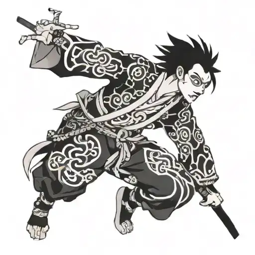 Zenitsu Agatsuma - Kimetsu no Yaiba tattoo design idea