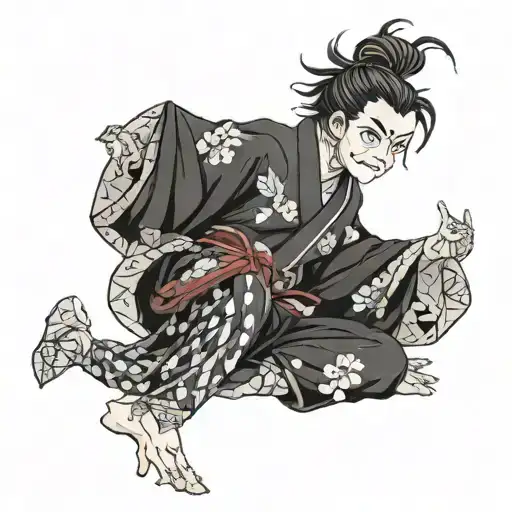 Zenitsu Agatsuma - Kimetsu no Yaiba engaged in an epic tattoo design idea