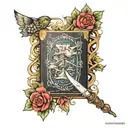 fantasy book  tattoo design idea