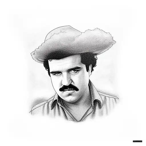 Pablo escobar tattoo design idea