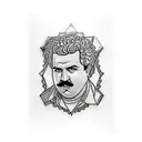 Pablo escobar tattoo design idea