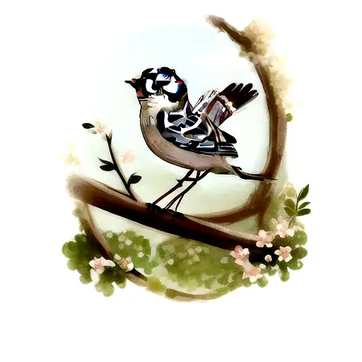 Sparrow tattoo design idea