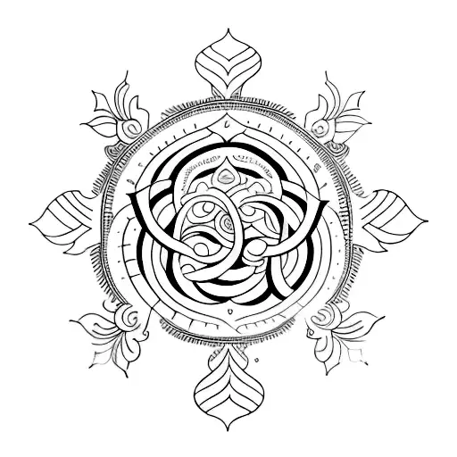 gayatri mantra tattoo design idea