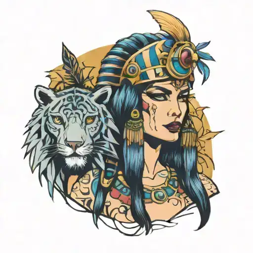 cannibal  cleopatra tattoo design idea