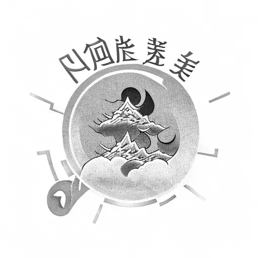 japanese text thats says never give up tattoo design idea
