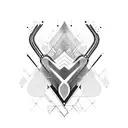 bass music abstract speaker tattoo design idea