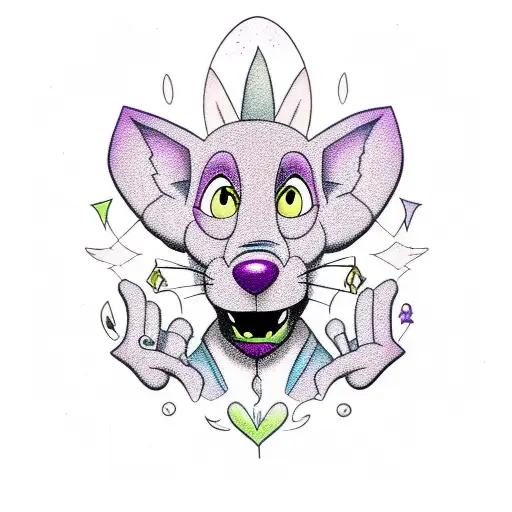 courage the cowardly dog tattoo design idea