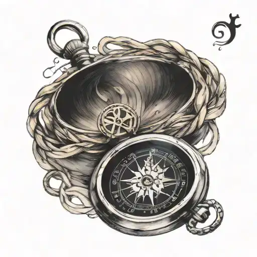 A tiny compass tattoo, symbolizing the INFJ's inner guidance and intuition, with Scorpio elements subtly woven into the  tattoo design idea