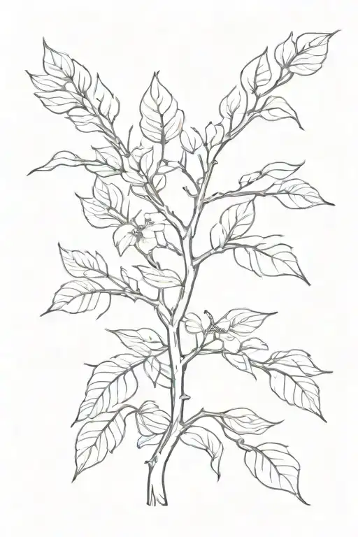 2016, Apple Tree  tattoo design idea