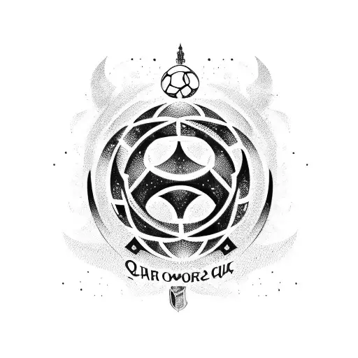 Qatar World Cup 2022 Logo tattoo design idea