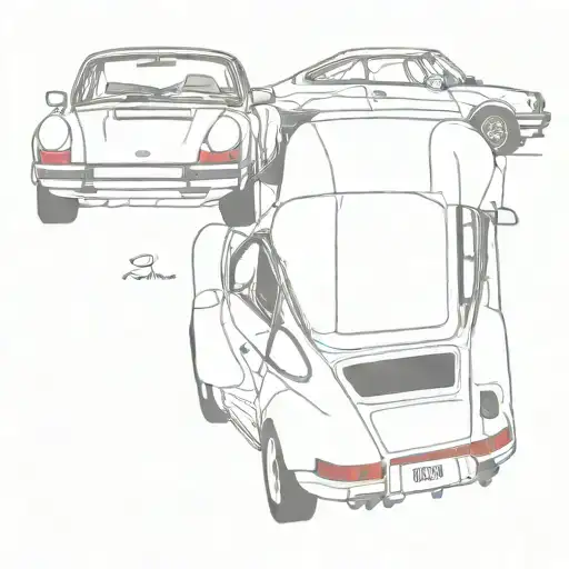 1993 Porsche 911 tattoo design idea