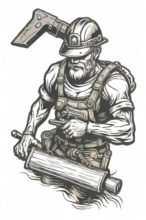 The Miner tattoo design idea