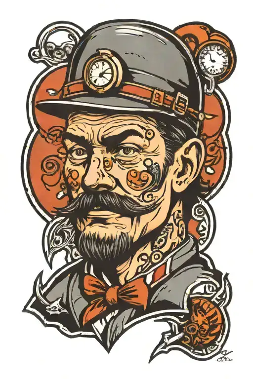 The Miner tattoo design idea