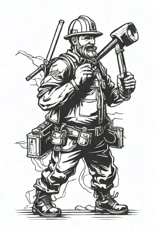 The Miner tattoo design idea