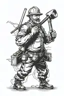 The Miner tattoo design idea
