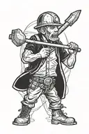 The Miner tattoo design idea
