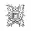 Lego brick tattoo design idea