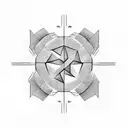 Lego brick tattoo design idea