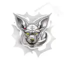 Lego brick tattoo design idea