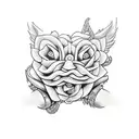 Lego brick tattoo design idea