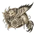 Do not go gentle into that good night. Rage, rage against the dying of the light. give me a minimal design with this lin tattoo design idea