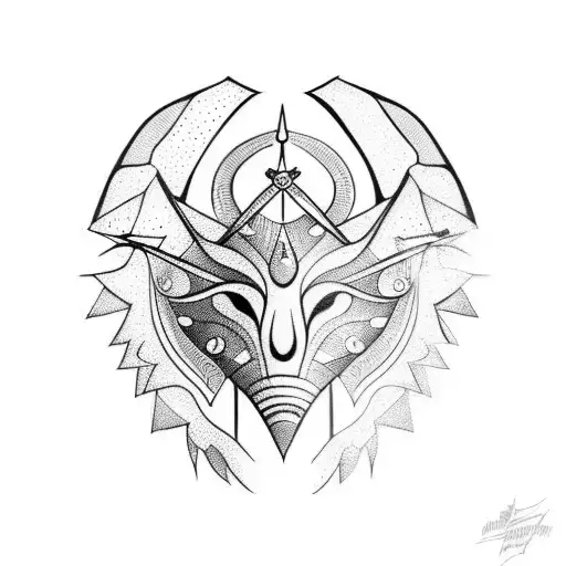 Neotribal tattoo design idea