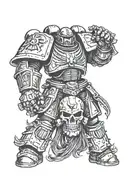 warhammer 40k space marine tattoo design idea