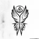native american thunderbird tattoo design idea