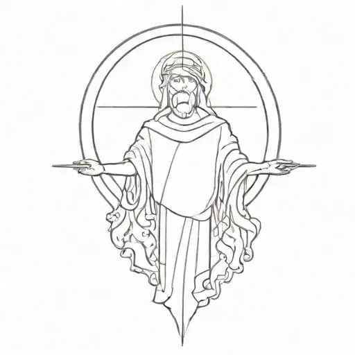 Ave Christus Rex tattoo design idea