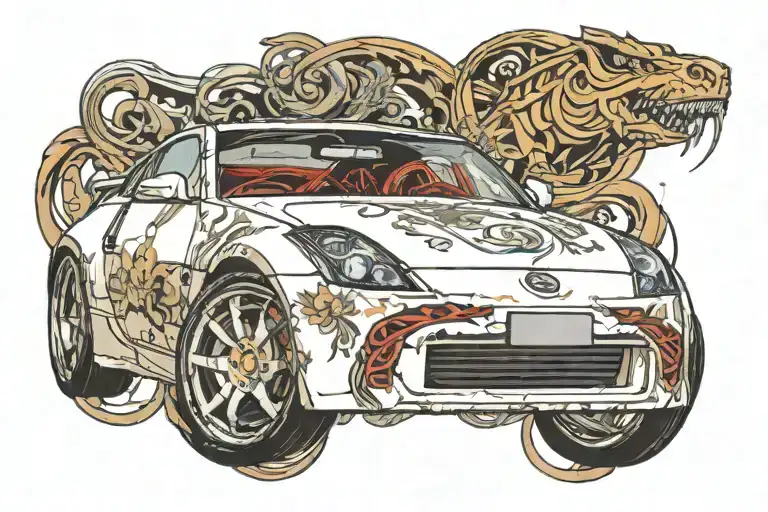 Nissan 350z tattoo design idea