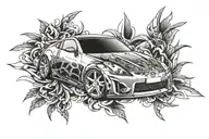 Nissan 350z tattoo design idea