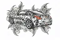 Nissan 350z tattoo design idea