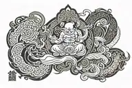 Buddhist tattoo sak-yant tattoo design idea