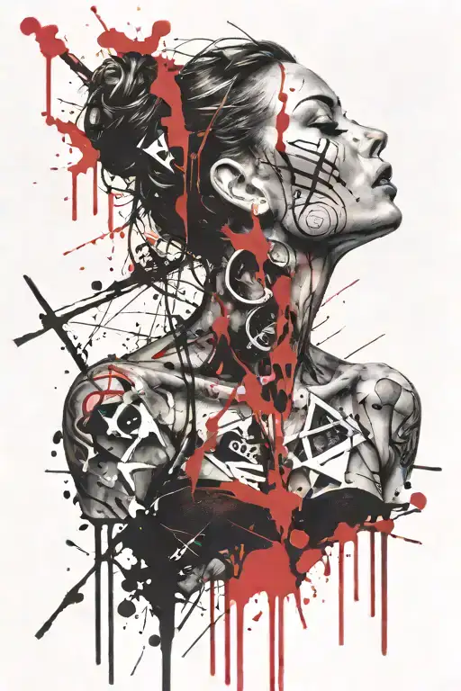 depression, narcissistic abuse survivor, suicidal tattoo design idea