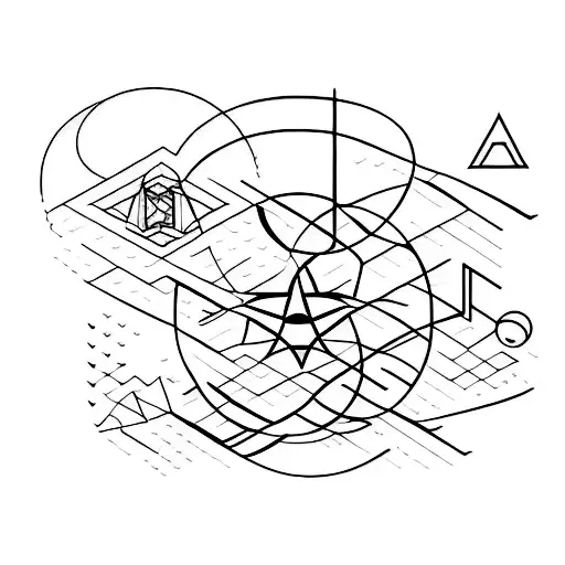 Baiana System lyrics written in a geometric font tattoo design idea