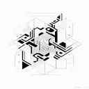 Baiana System lyrics written in a geometric font tattoo design idea