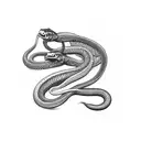uroboros snake eating itself tattoo design idea