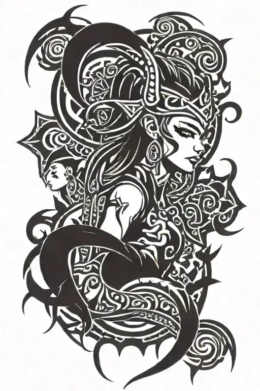 Jinx league of legends tattoo design idea