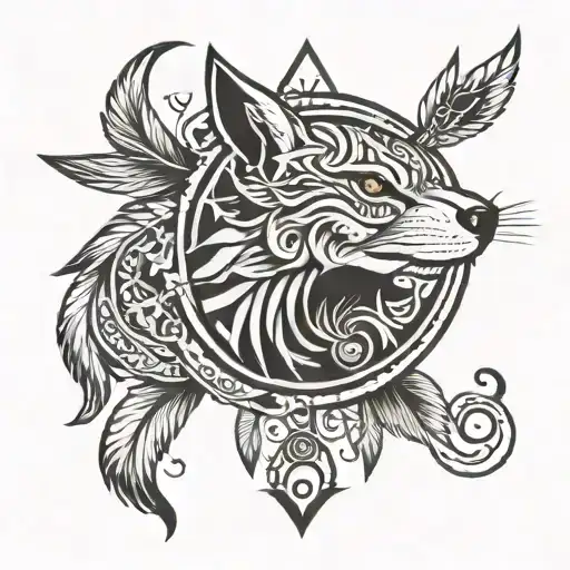 Dakota symbol incorporating elements tattoo design idea