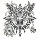 Dakota symbol incorporating elements tattoo design idea