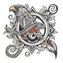 Dakota symbol incorporating elements tattoo design idea