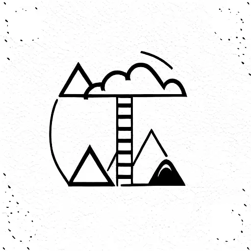 board game pathway tattoo design idea