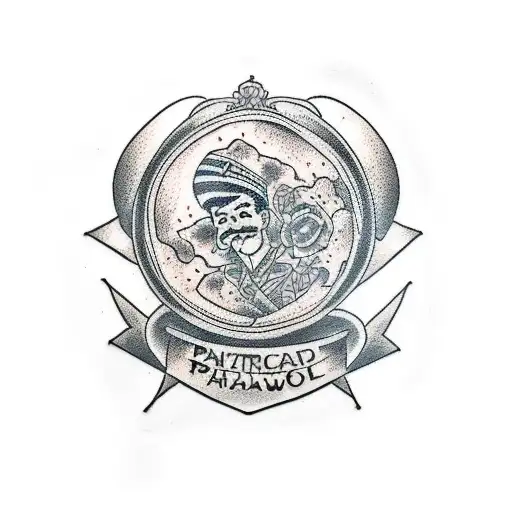 board game pathway tattoo design idea