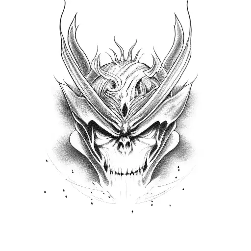 lucifer fallen tattoo design idea