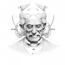 saint peter keys tattoo design idea