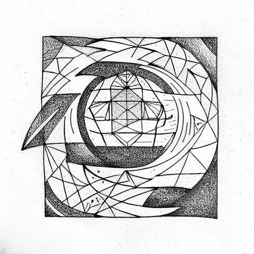 space tattoo design idea